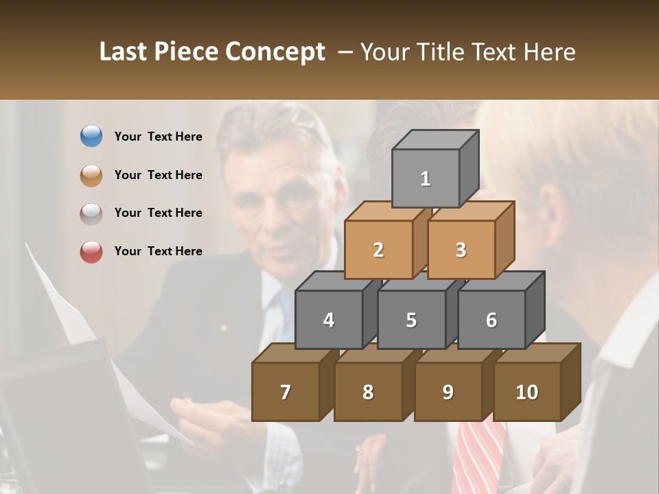 A Group Of People Sitting Around A Table Talking PowerPoint Template