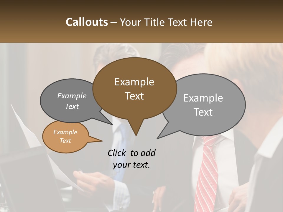 A Group Of People Sitting Around A Table Talking PowerPoint Template