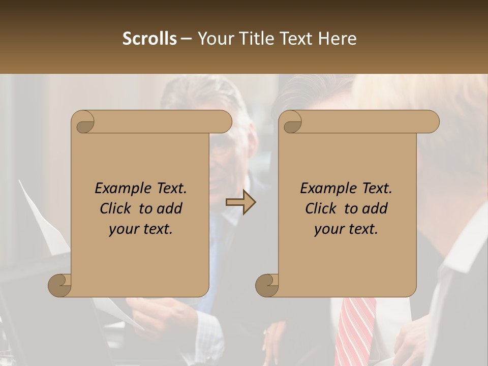 A Group Of People Sitting Around A Table Talking PowerPoint Template