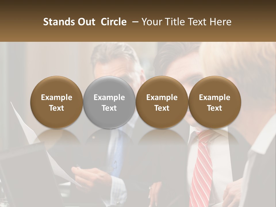 A Group Of People Sitting Around A Table Talking PowerPoint Template