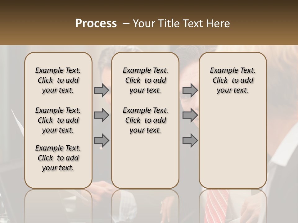A Group Of People Sitting Around A Table Talking PowerPoint Template