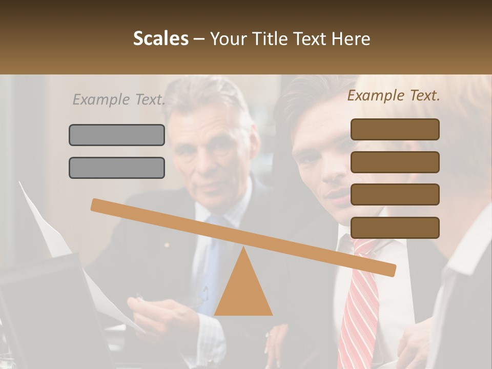 A Group Of People Sitting Around A Table Talking PowerPoint Template