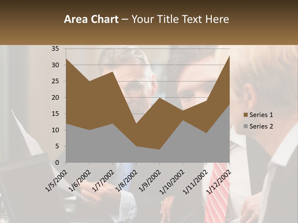 A Group Of People Sitting Around A Table Talking PowerPoint Template