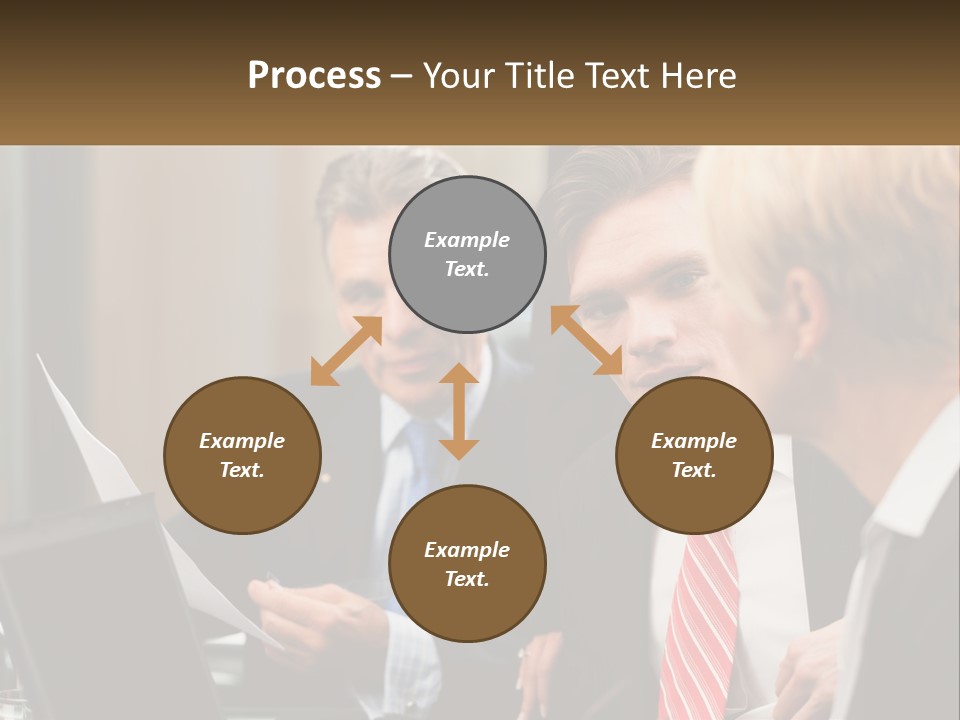 A Group Of People Sitting Around A Table Talking PowerPoint Template