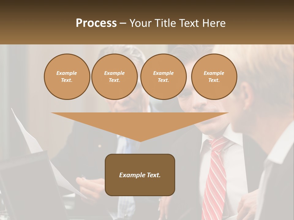 A Group Of People Sitting Around A Table Talking PowerPoint Template
