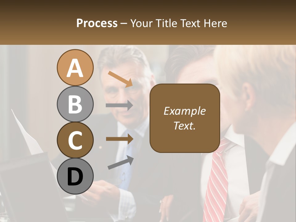 A Group Of People Sitting Around A Table Talking PowerPoint Template