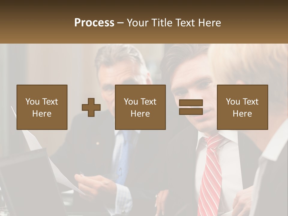 A Group Of People Sitting Around A Table Talking PowerPoint Template