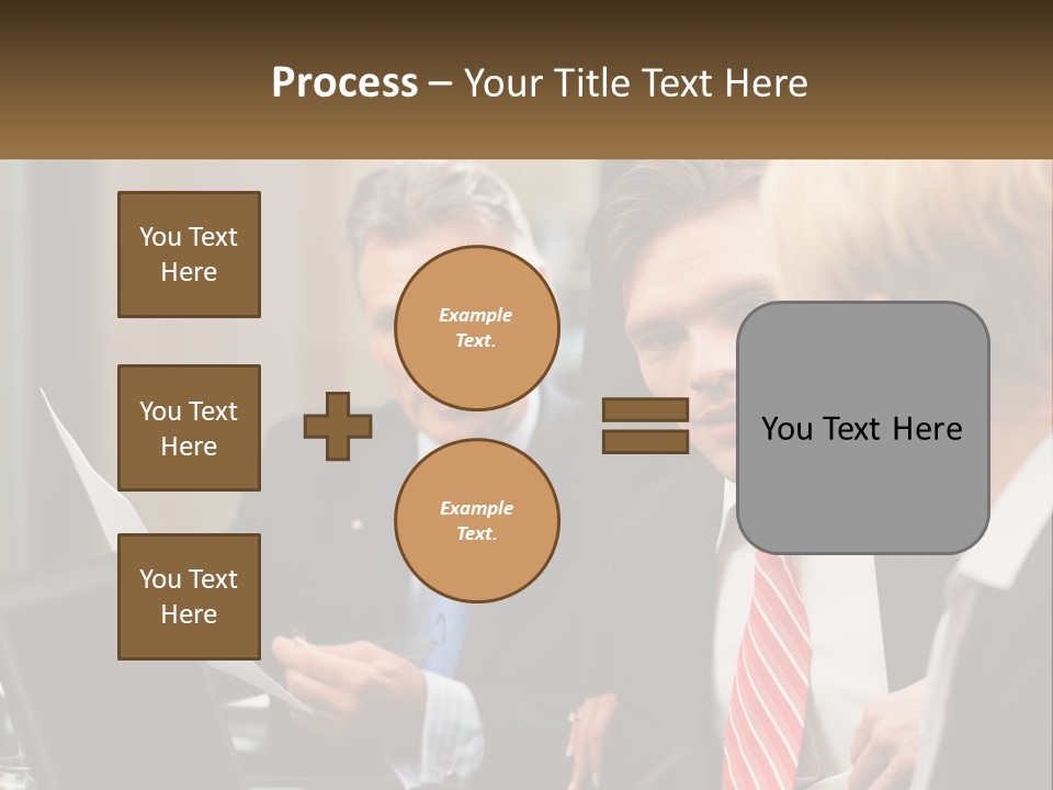 A Group Of People Sitting Around A Table Talking PowerPoint Template