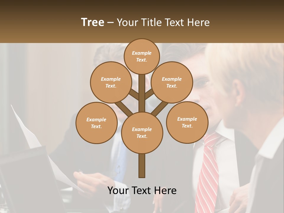 A Group Of People Sitting Around A Table Talking PowerPoint Template