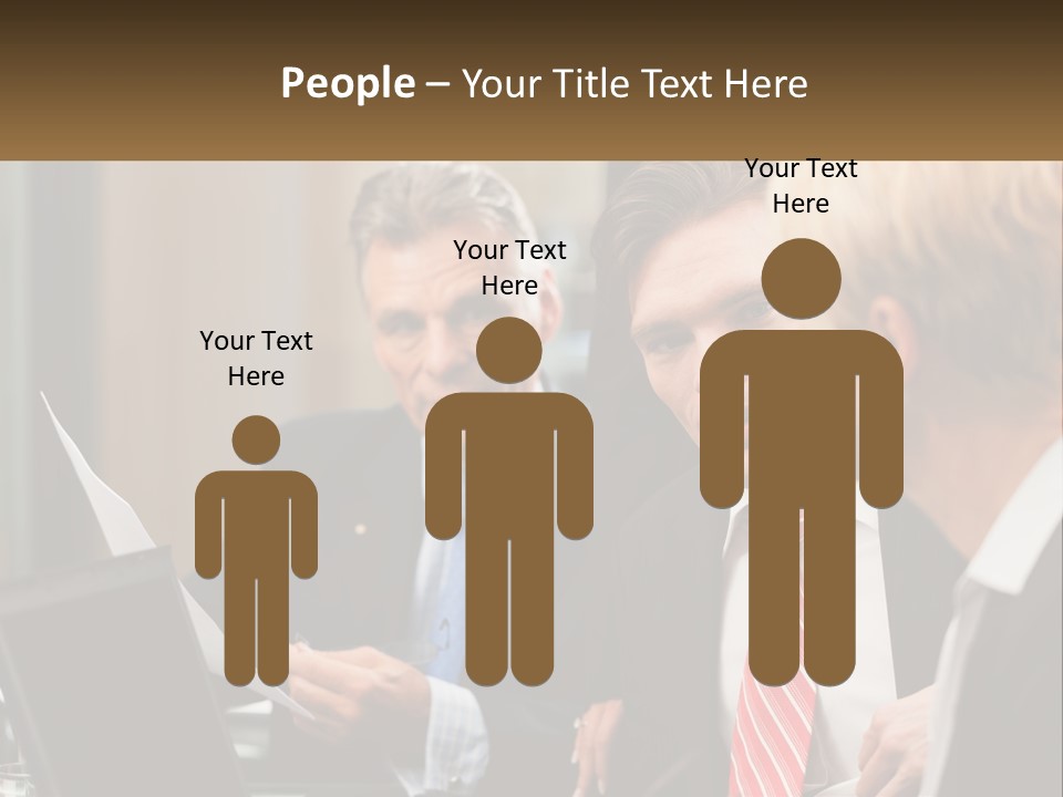 A Group Of People Sitting Around A Table Talking PowerPoint Template