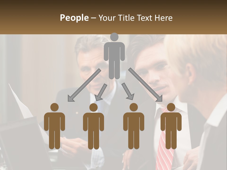 A Group Of People Sitting Around A Table Talking PowerPoint Template