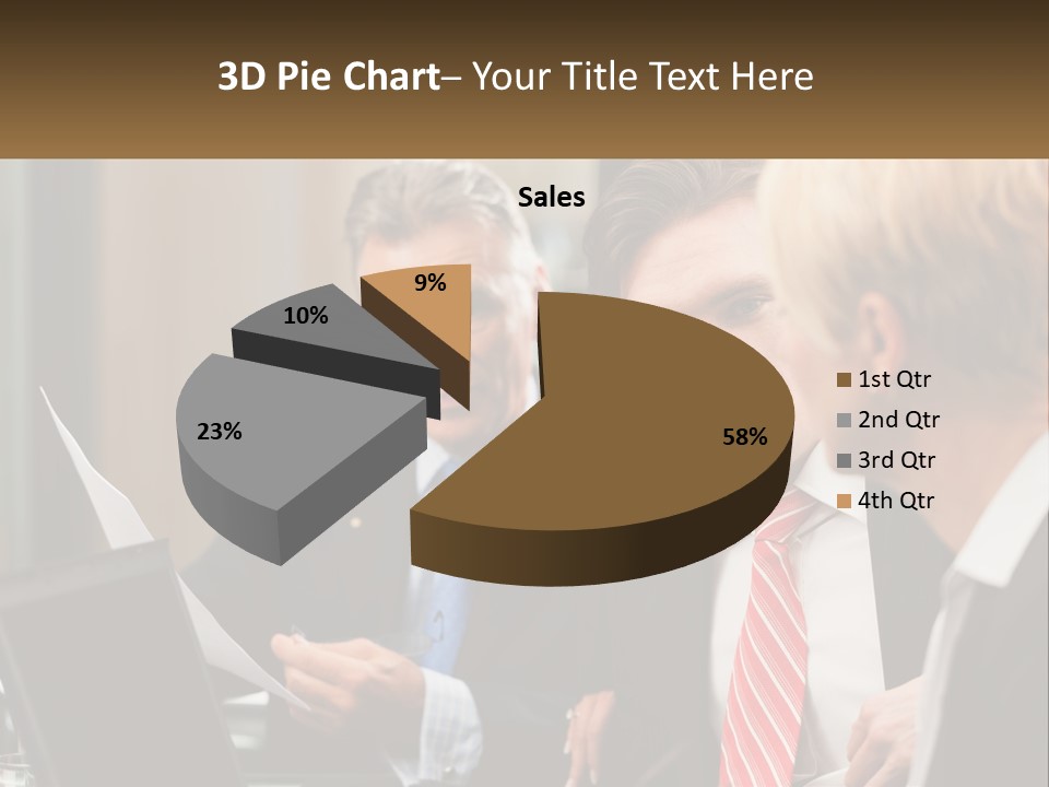 A Group Of People Sitting Around A Table Talking PowerPoint Template