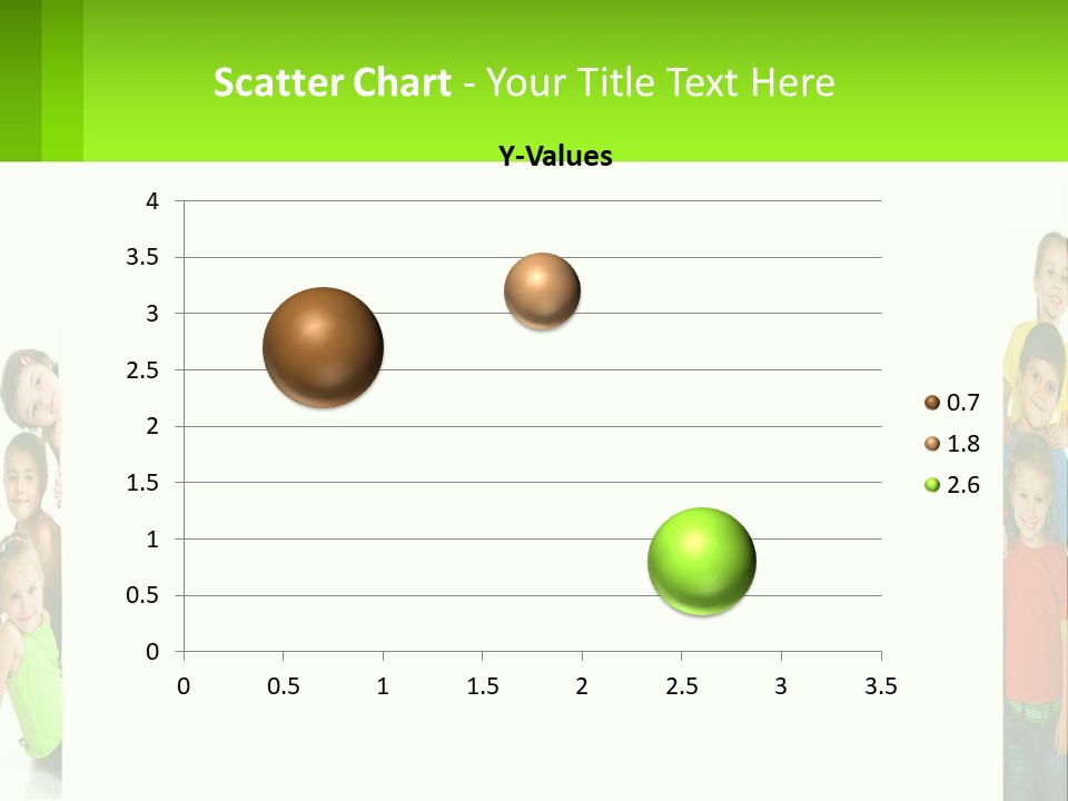 A Group Of Children Standing Next To Each Other PowerPoint Template