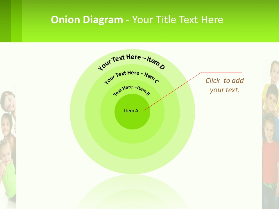 A Group Of Children Standing Next To Each Other PowerPoint Template