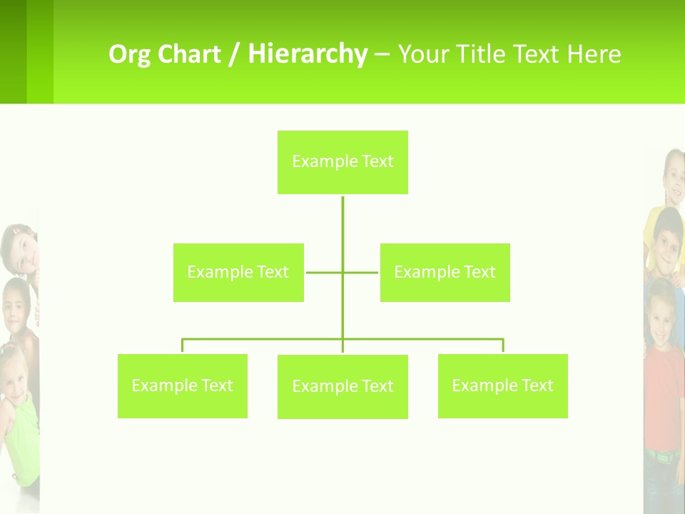 A Group Of Children Standing Next To Each Other PowerPoint Template