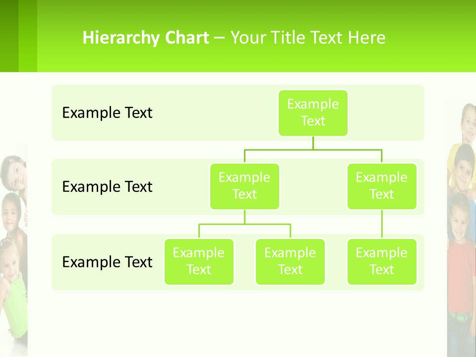 A Group Of Children Standing Next To Each Other PowerPoint Template