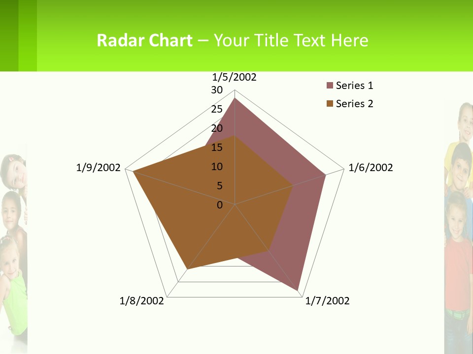 A Group Of Children Standing Next To Each Other PowerPoint Template