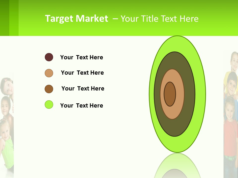 A Group Of Children Standing Next To Each Other PowerPoint Template