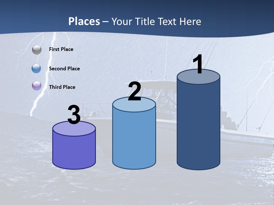 A Boat In The Middle Of A Body Of Water PowerPoint Template