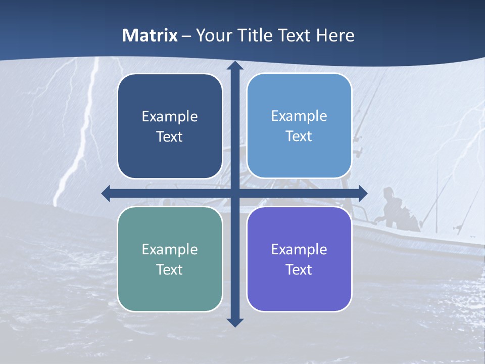 A Boat In The Middle Of A Body Of Water PowerPoint Template