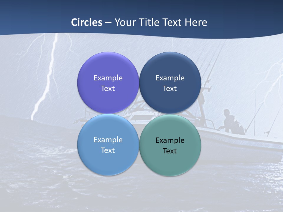 A Boat In The Middle Of A Body Of Water PowerPoint Template