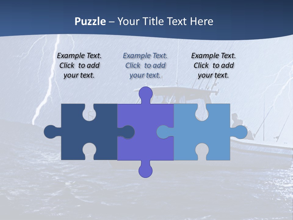 A Boat In The Middle Of A Body Of Water PowerPoint Template