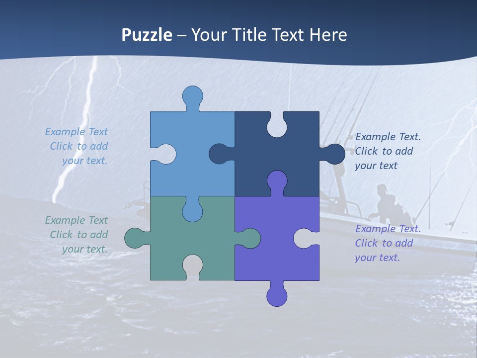 A Boat In The Middle Of A Body Of Water PowerPoint Template