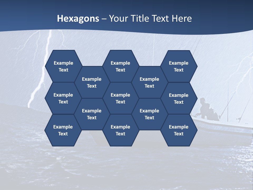 A Boat In The Middle Of A Body Of Water PowerPoint Template