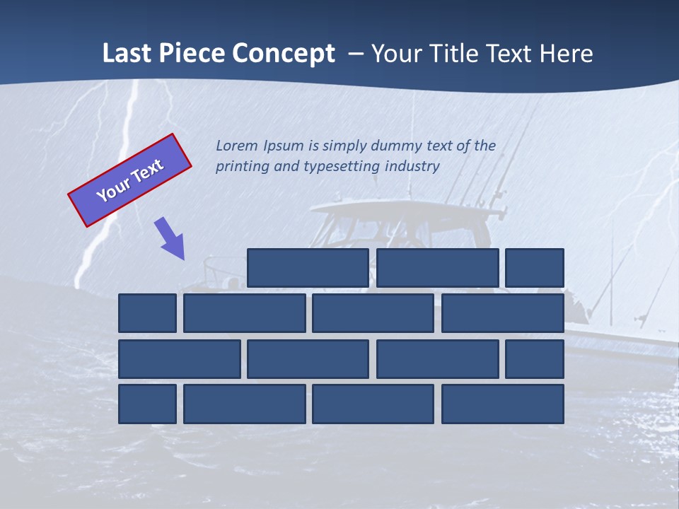 A Boat In The Middle Of A Body Of Water PowerPoint Template