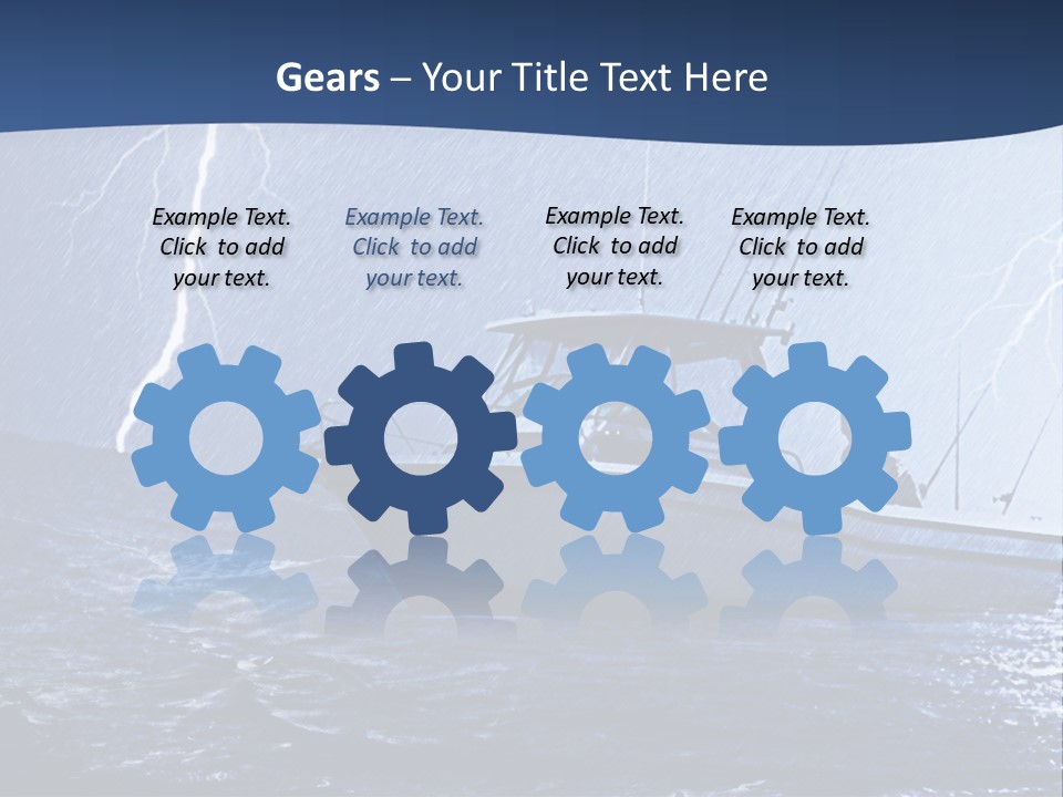 A Boat In The Middle Of A Body Of Water PowerPoint Template