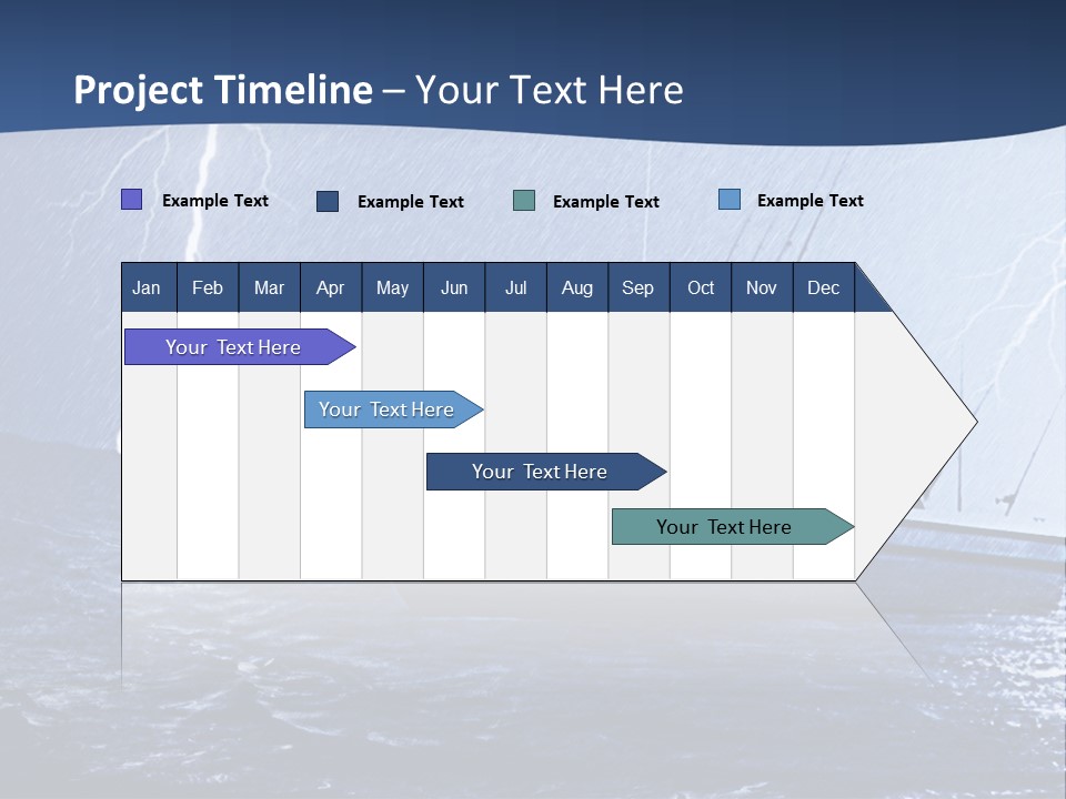 A Boat In The Middle Of A Body Of Water PowerPoint Template