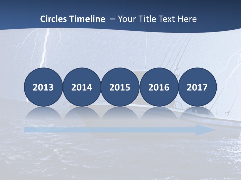 A Boat In The Middle Of A Body Of Water PowerPoint Template