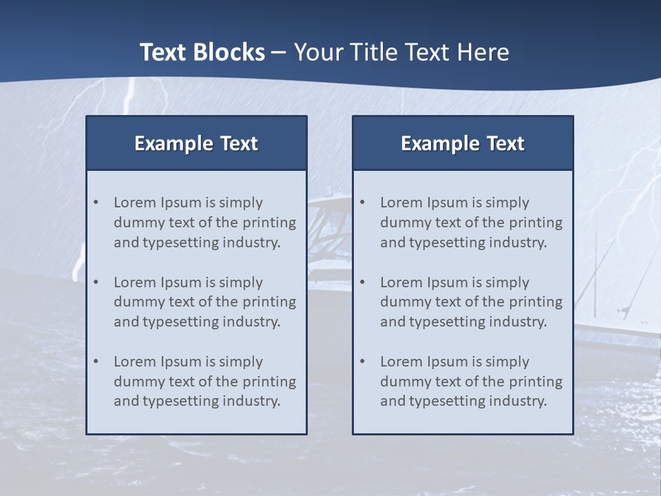 A Boat In The Middle Of A Body Of Water PowerPoint Template