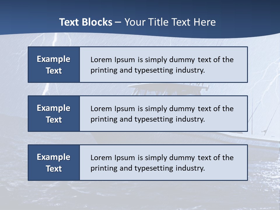 A Boat In The Middle Of A Body Of Water PowerPoint Template