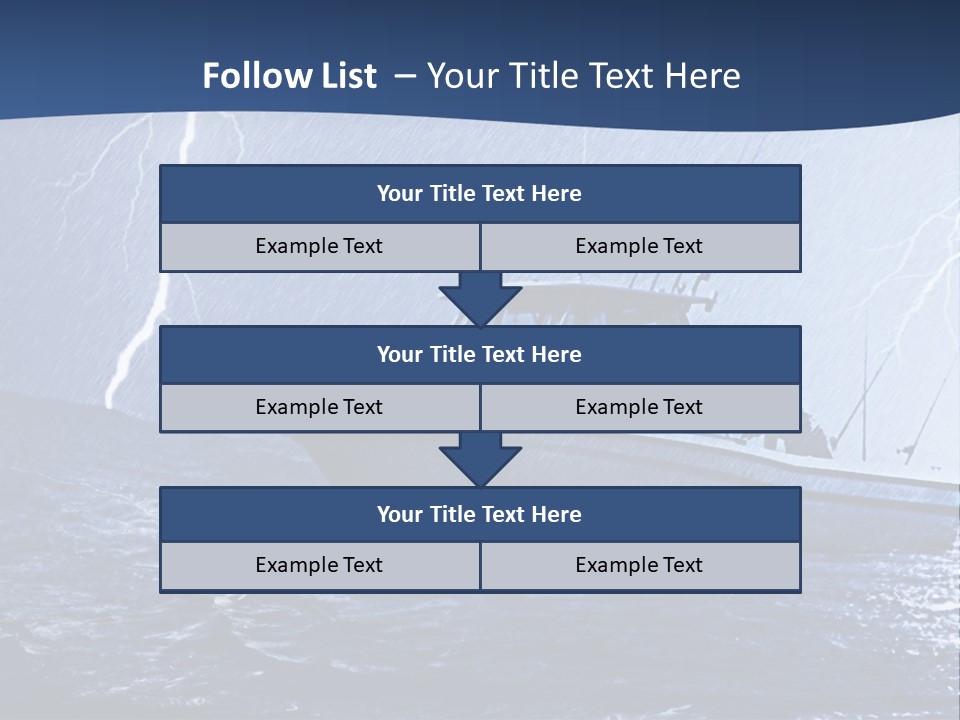 A Boat In The Middle Of A Body Of Water PowerPoint Template