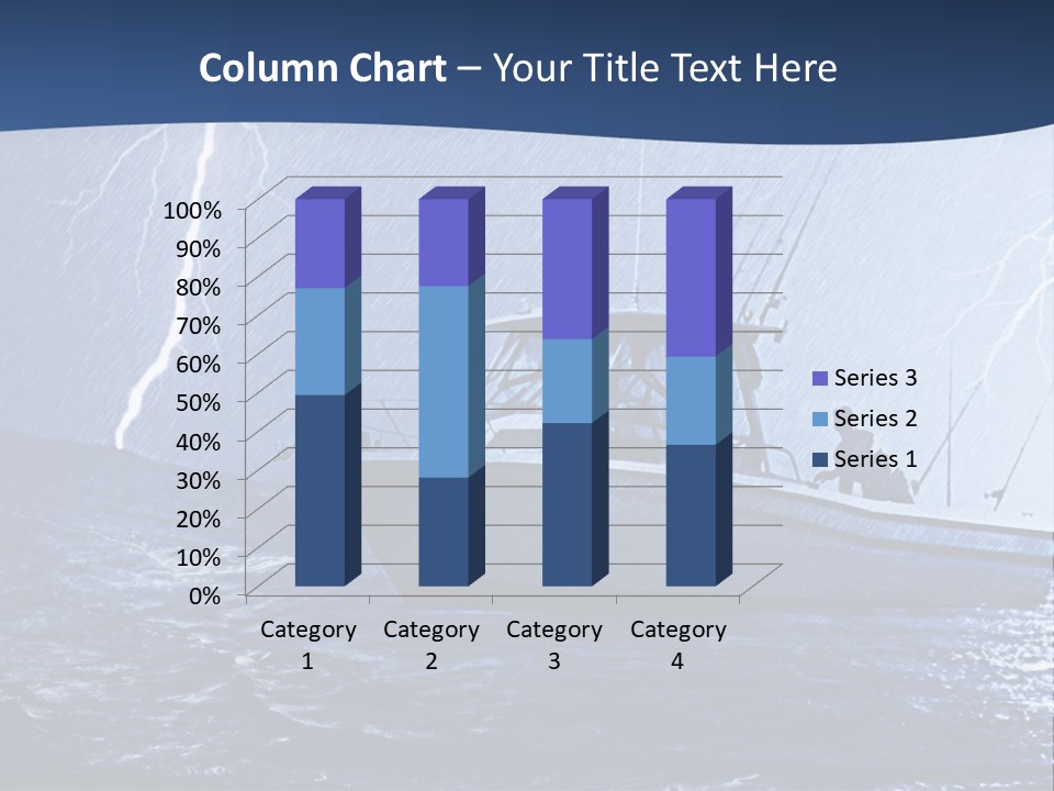A Boat In The Middle Of A Body Of Water PowerPoint Template