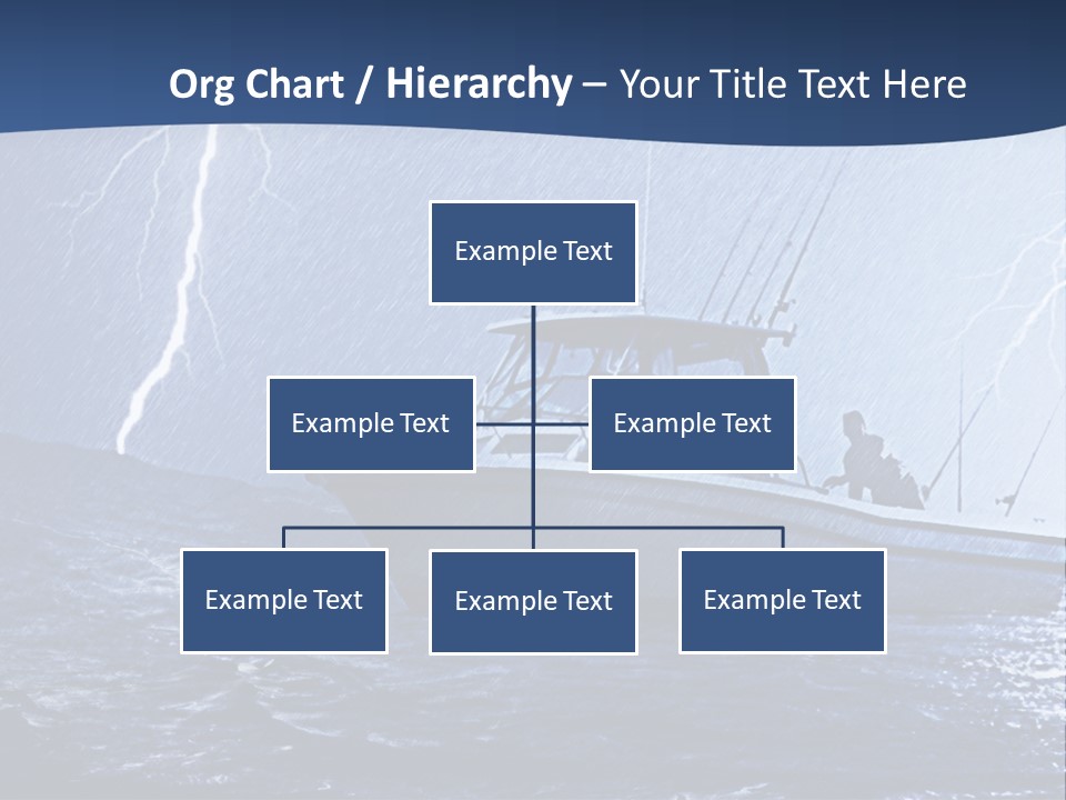 A Boat In The Middle Of A Body Of Water PowerPoint Template