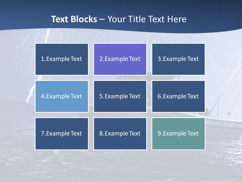 A Boat In The Middle Of A Body Of Water PowerPoint Template