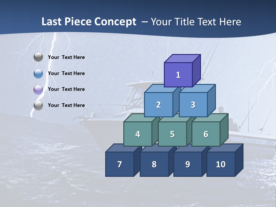 A Boat In The Middle Of A Body Of Water PowerPoint Template