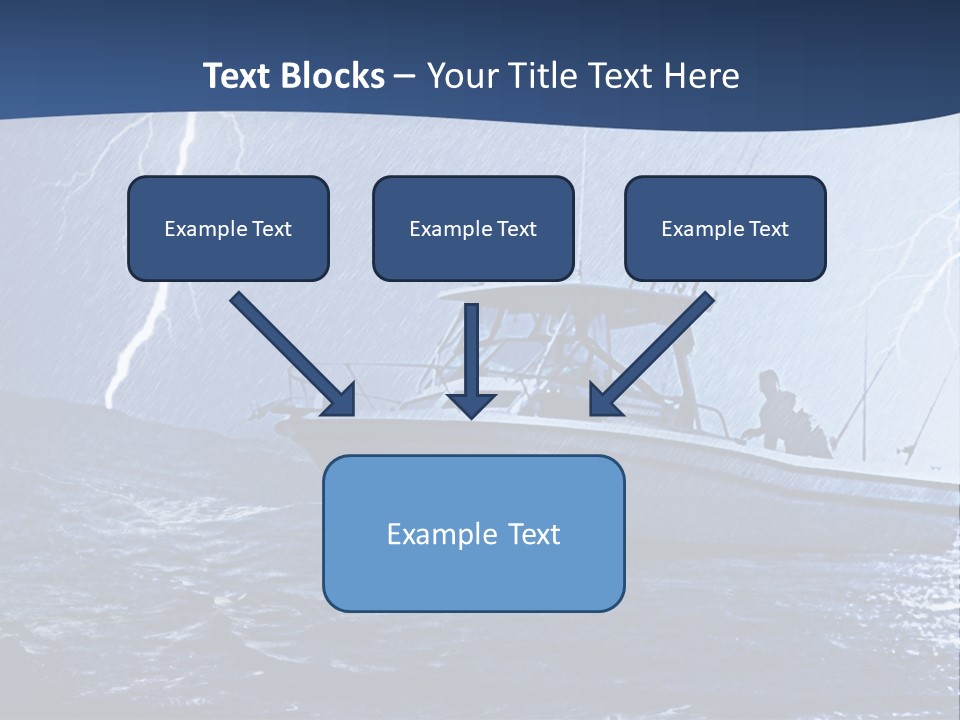 A Boat In The Middle Of A Body Of Water PowerPoint Template