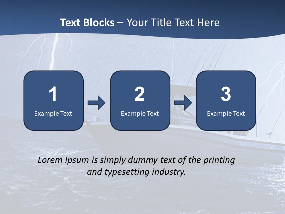 A Boat In The Middle Of A Body Of Water PowerPoint Template