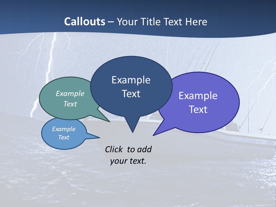 A Boat In The Middle Of A Body Of Water PowerPoint Template