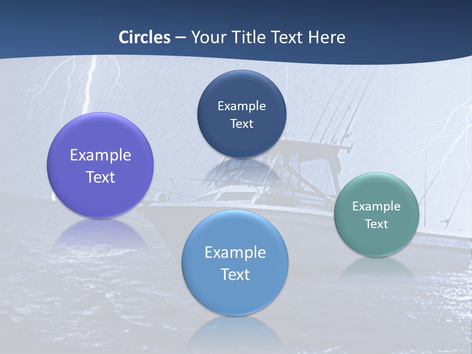 A Boat In The Middle Of A Body Of Water PowerPoint Template