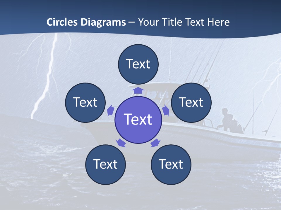 A Boat In The Middle Of A Body Of Water PowerPoint Template