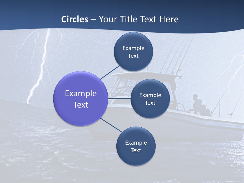 A Boat In The Middle Of A Body Of Water PowerPoint Template