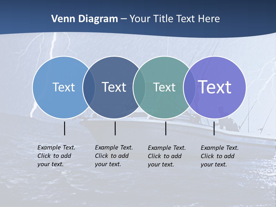 A Boat In The Middle Of A Body Of Water PowerPoint Template