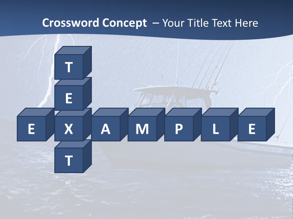A Boat In The Middle Of A Body Of Water PowerPoint Template