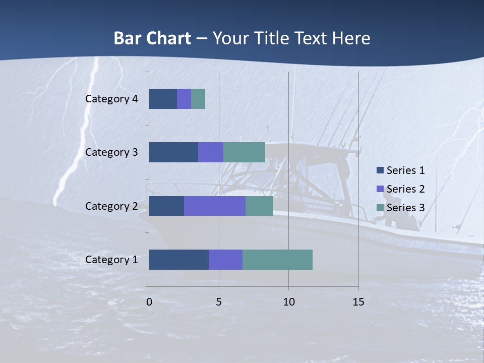 A Boat In The Middle Of A Body Of Water PowerPoint Template