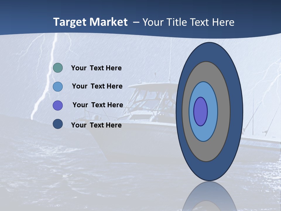 A Boat In The Middle Of A Body Of Water PowerPoint Template