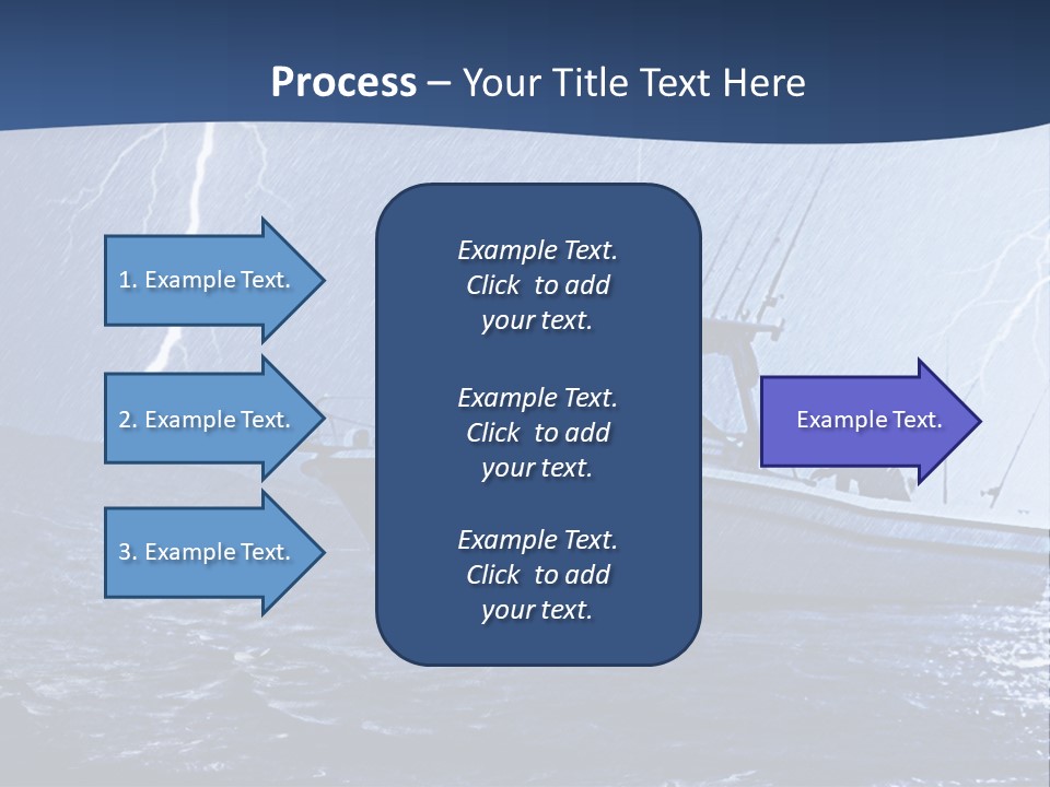 A Boat In The Middle Of A Body Of Water PowerPoint Template